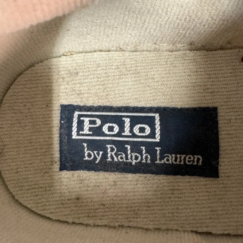 Polo Ralph Lauren Bolingbrook Tan Canvas Low Top Sneakers Mens 13 D